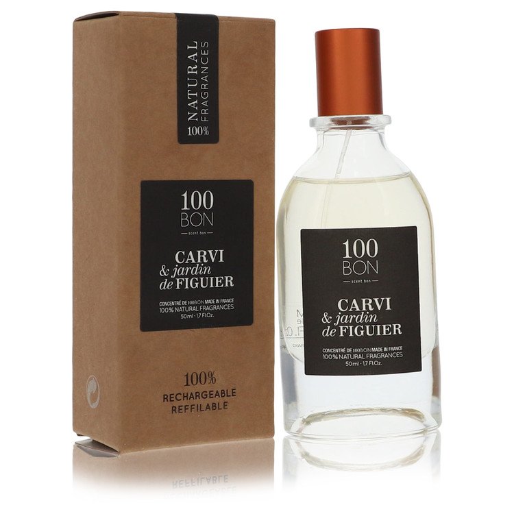 100 Bon Carvi & Jardin De Figuier by 100 Bon Concentree De Parfum Spray (Unisex Refillable) 1.7 oz