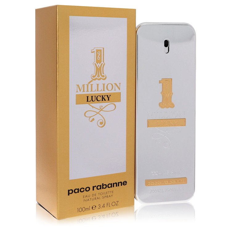 1 Million Lucky by Paco Rabanne Eau De Toilette Spray 3.4 oz