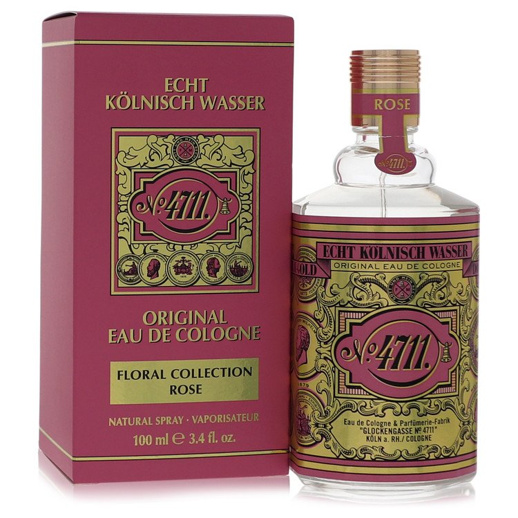 4711 Floral Collection Rose by 4711 Eau De Cologne Spray (Unisex) 3.4 oz