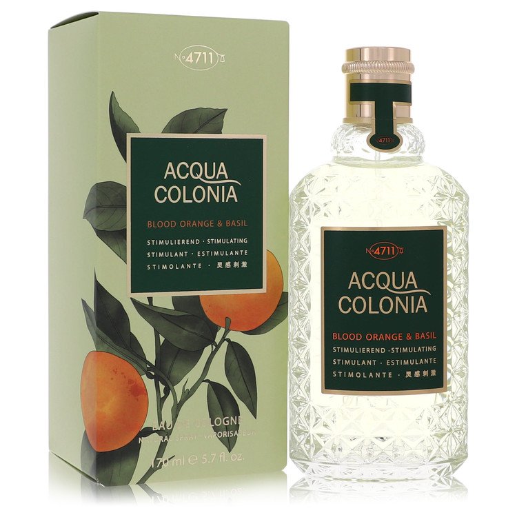 4711 Acqua Colonia Blood Orange & Basil by 4711 Eau De Cologne Spray (Unisex) 5.7 oz