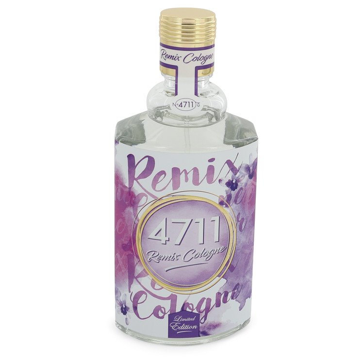 4711 Remix Lavender by 4711 Eau De Cologne Spray (Unisex unboxed) 3.4 oz 