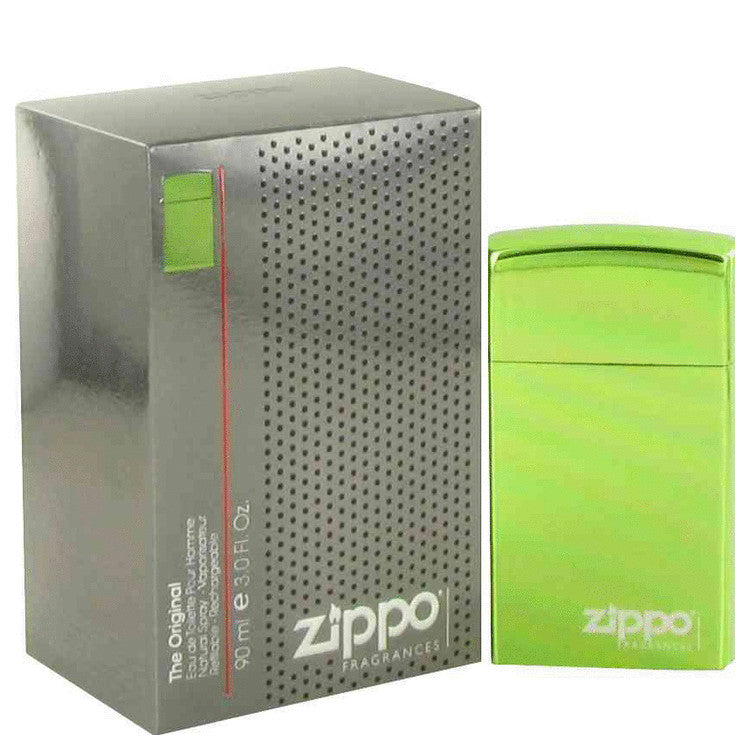 Zippo Green by Zippo Eau De Toilette Refillable Spray (Unboxed) 1 oz