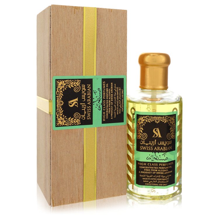 Swiss Arabian Sandalia by Swiss Arabian Ultra Concentrated Perfume Oil Free From Alcohol (Unisex Green Unboxed) 3.21 oz