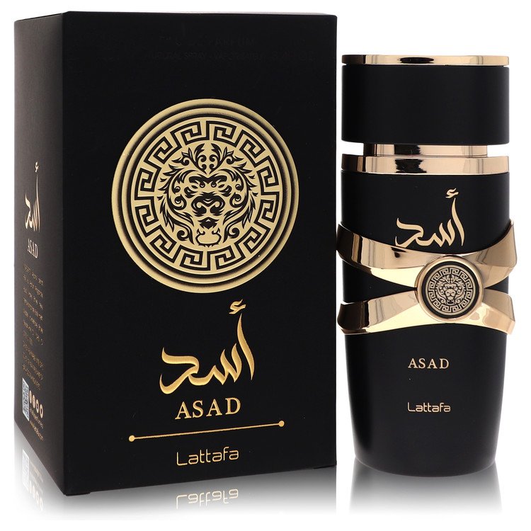 Lattafa Asad by Lattafa Eau De Parfum Spray (Unisex Unboxed) 3.4 oz