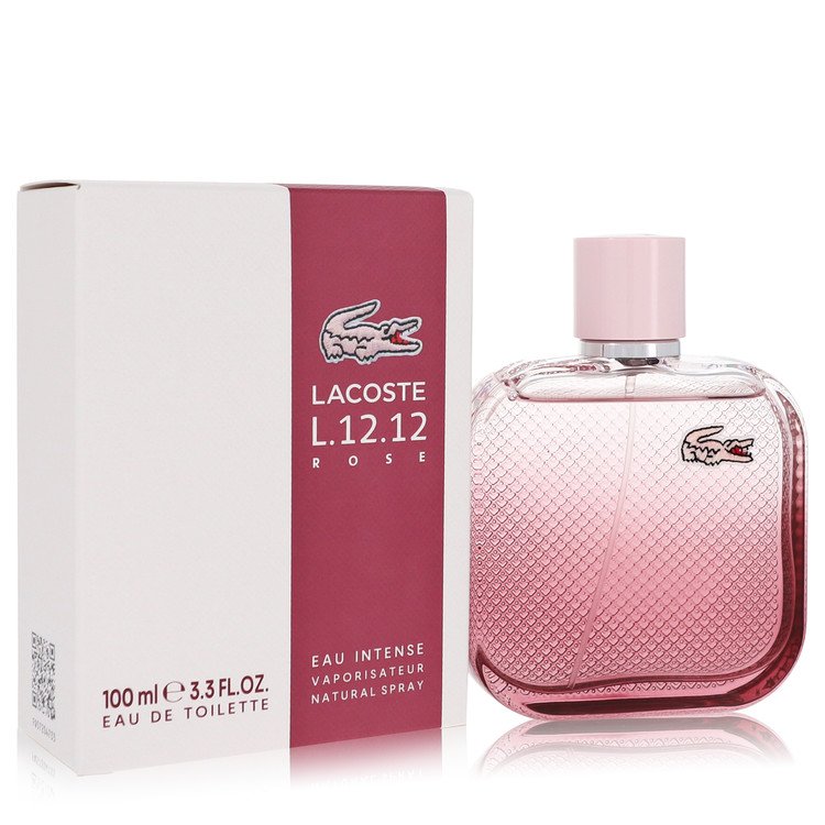 Lacoste Eau De Lacoste L.12.12 Rose Eau Intense by Lacoste Eau De Toilette Spray (Unboxed) 3.3 oz