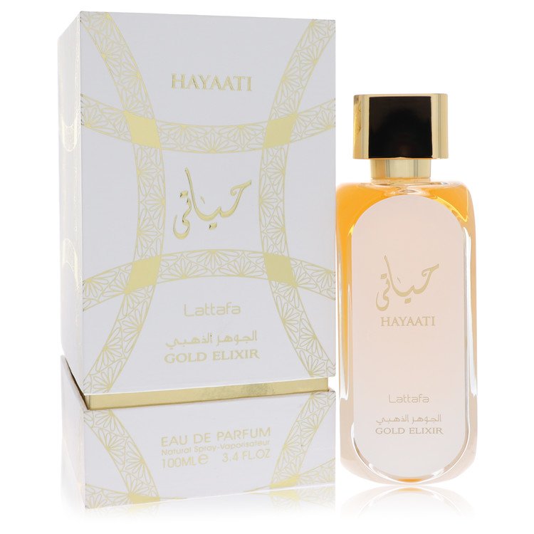 Lattafa Hayaati Gold Elixir by Lattafa Eau De Parfum Spray (Unisex Unboxed) 3.4 oz