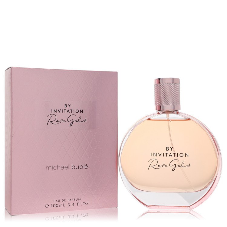 By Invitation Rose Gold by Michael Buble Eau De Parfum Spray (Unboxed) 3.4 oz