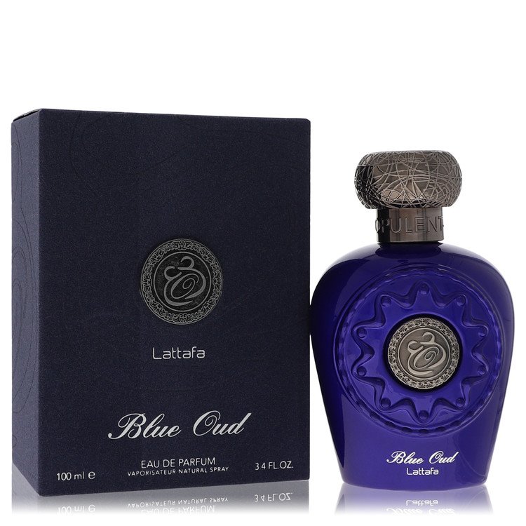 Lattafa Blue Oud by Lattafa Eau De Parfum Spray (Unisex Unboxed) 3.4 oz