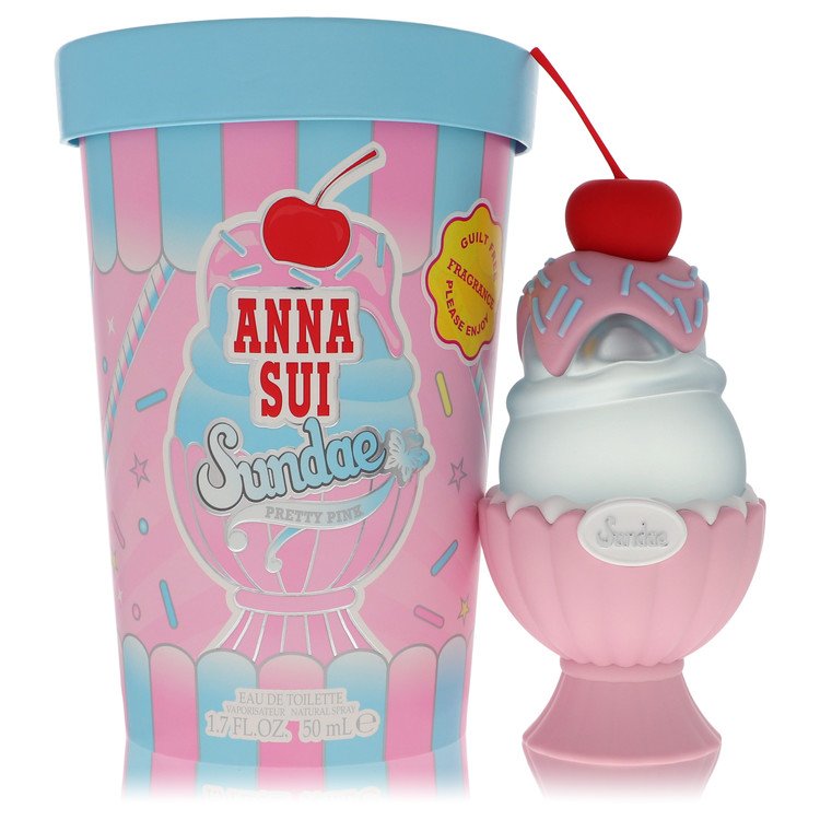 Anna Sui Sundae Pretty Pink by Anna Sui Eau De Toilette Spray (Unboxed) 1.7 oz