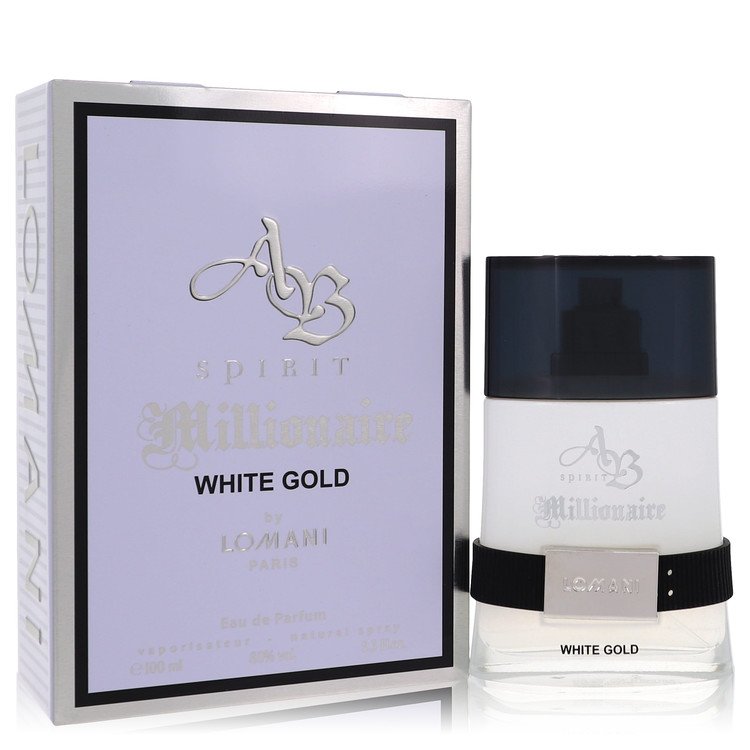 Ab Spirit Millionaire White Gold by Lomani Eau De Parfum Spray 3.3 oz