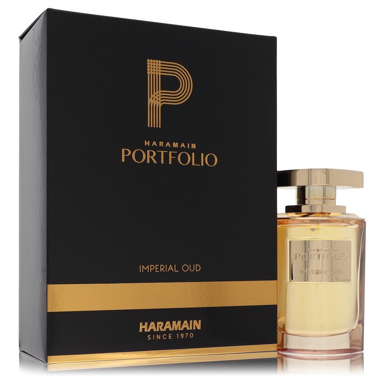 Al Haramain Portfolio Imperial Oud by Al Haramain Eau De Parfum Spray (Unisex) 2.5 oz