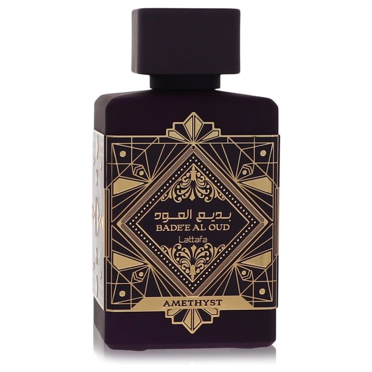 Amethyst Badee Al Oud by Lattafa Eau De Parfum Spray (Unisex Unboxed) 3.4 oz