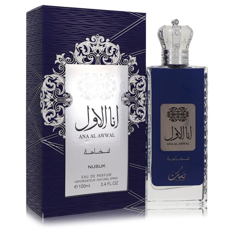 Ana Al Awwal Blue by Nusuk Eau De Parfum Spray 3.4 oz