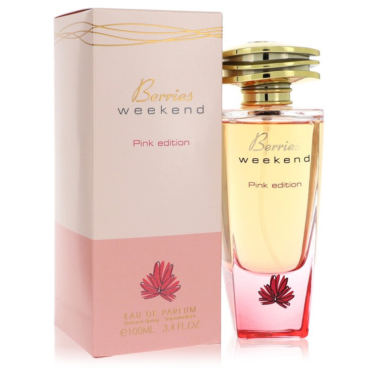 Berries Weekend Pink by Fragrance World Eau De Parfum Spray 3.4 oz