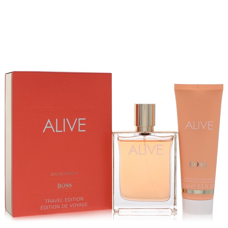 Boss Alive by Hugo Boss Gift Set -- 2.7 oz Eau De Parfum Spray + 2.5 oz Hand and Body Lotion