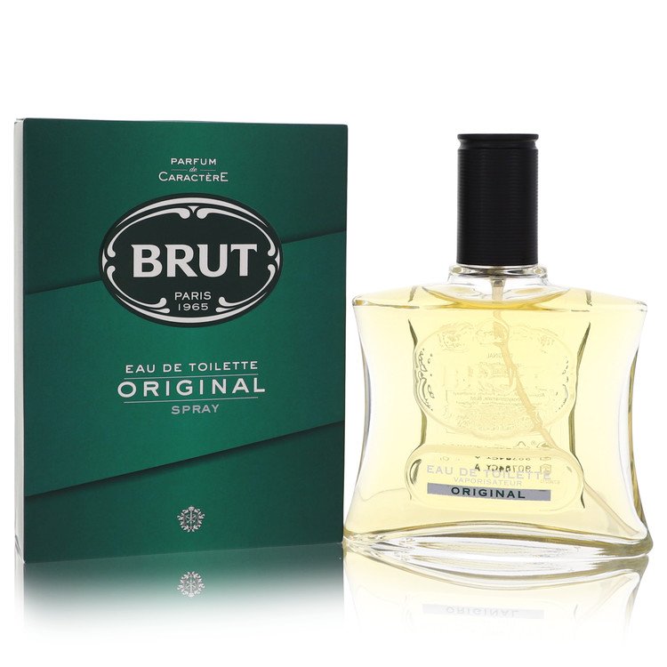 Brut by Faberge Eau De Toilette Spray (Original Glass Bottle) 3.4 oz