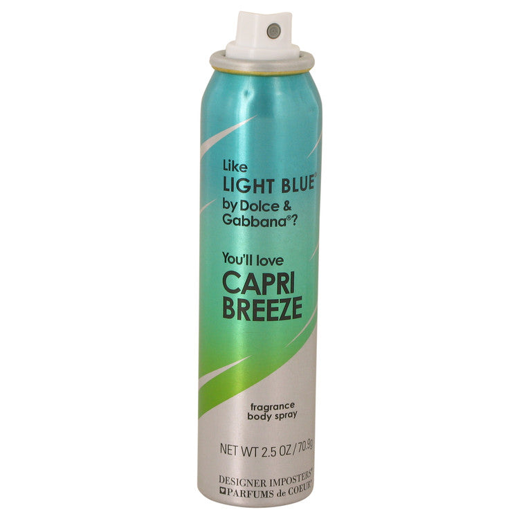 Designer Imposters Capri Breeze by Parfums De Coeur Body Spray (Tester) 2.5 oz