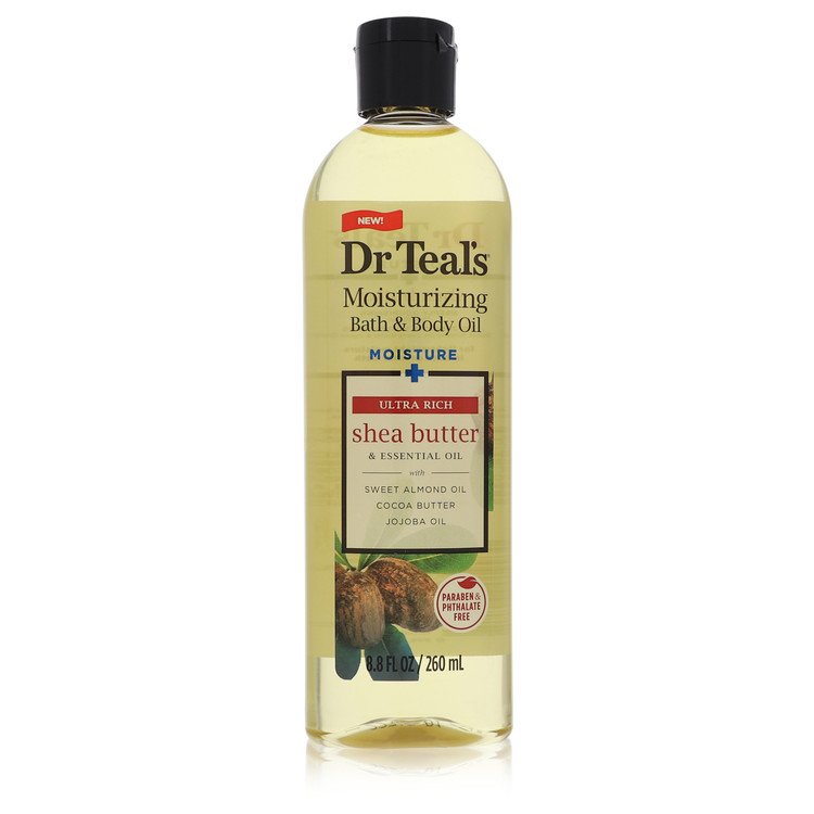 Dr Teal's Moisturizing Bath & Body Oil by Dr Teal's Ultra Rich Shea Butter with Essential Oils  Jojoba Oil  Sweet Almond Oil and Cocoa Butter 8.8 oz