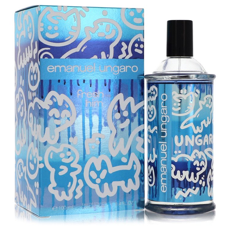 Emanuel Ungaro Fresh For Him by Ungaro Eau De Toilette Spray 3.4 oz