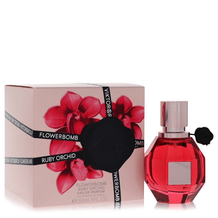 Flowerbomb Ruby Orchid by Viktor & Rolf Eau De Parfum Spray 1 oz