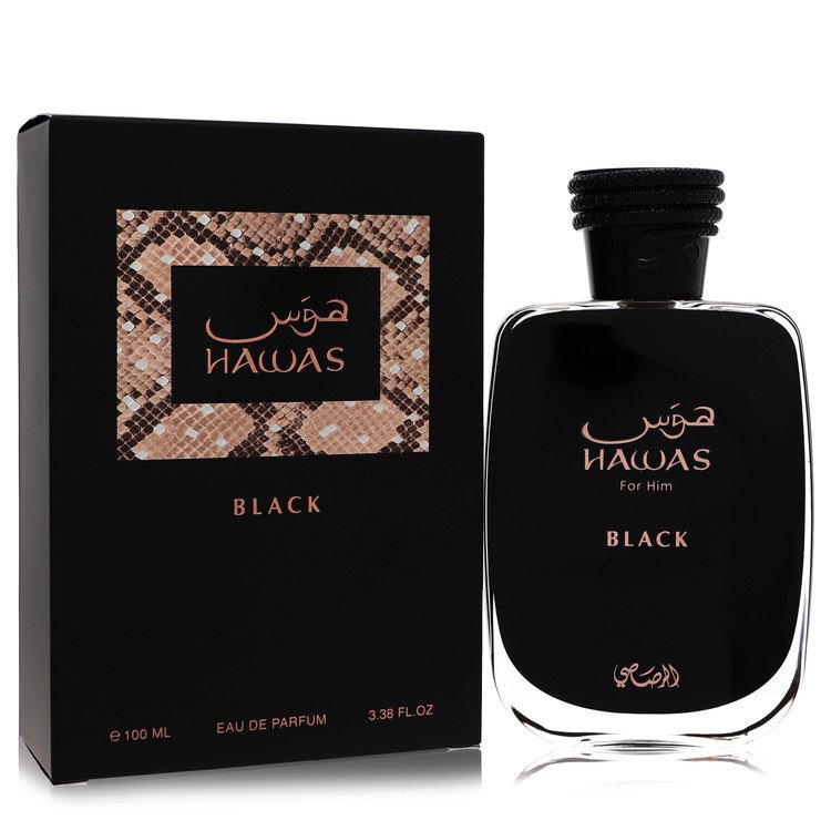 Hawas Black by Rasasi Eau De Parfum Spray 3.3 oz