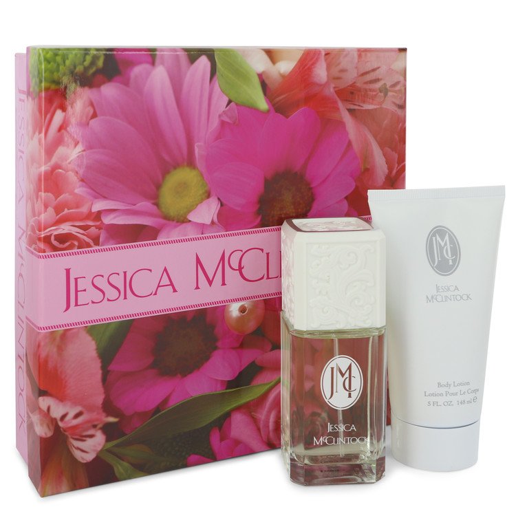 JESSICA Mc CLINTOCK by Jessica McClintock Gift Set -- 3.4 oz Eau De Parfum Spray + 5 oz Body Lotion