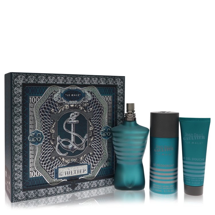 Jean Paul Gaultier by Jean Paul Gaultier Gift Set -- 4.2 oz Eau De Toilette Spray + 5.1 oz Deodorant Spray + 2.5 oz Shower Gel