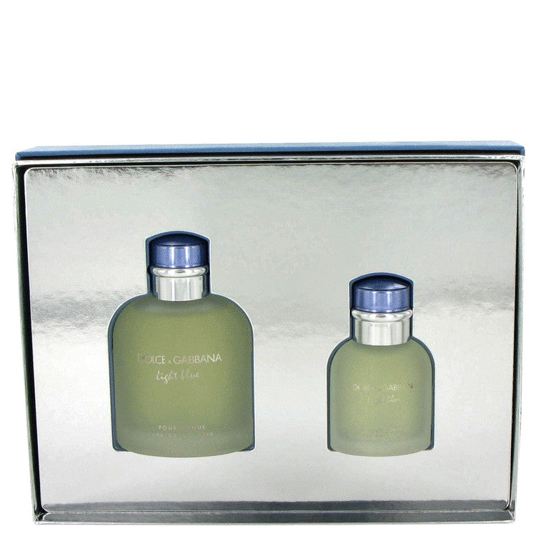Light Blue by Dolce & Gabbana Gift Set -- 4.2 oz Eau De Toilette Spray + 1.3 oz Eau De Toilette Spray