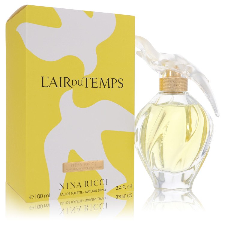 L'Air Du Temps by Nina Ricci Eau De Toilette Spray With Bird Cap 3.3 oz