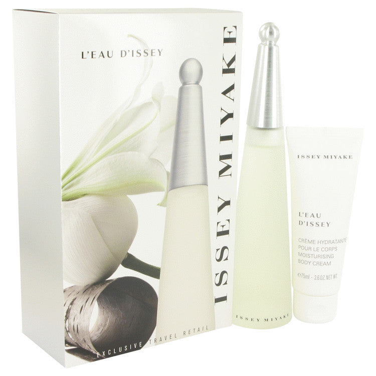 L'EAU D'ISSEY (issey Miyake) by Issey Miyake Gift Set -- 3.3 oz Eau DeToilette Spray + 2.6 oz Body Cream