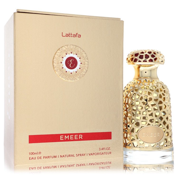 Lattafa Emeer by Lattafa Eau De Parfum Spray (Unisex) 3.4 oz