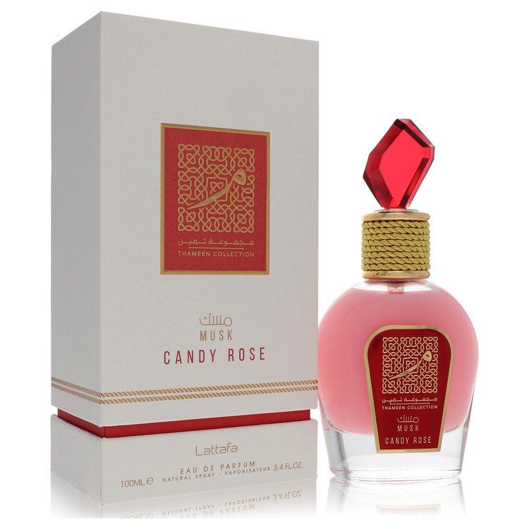 Lattafa Musk Candy Rose by Lattafa Eau De Parfum Spray (Unisex) 3.4 oz