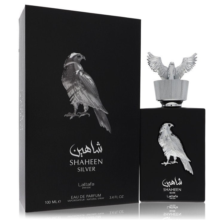 Lattafa Pride Shaheen Silver by Lattafa Eau De Parfum Spray (Unisex) 3.4 oz