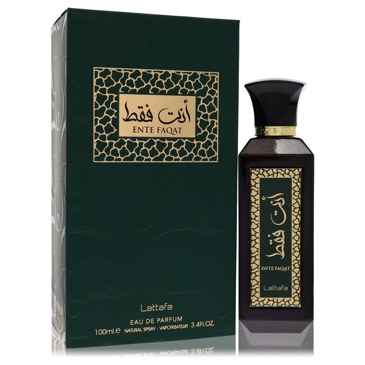 Lattafa Ente Faqat by Lattafa Eau De Parfum Spray (Unisex) 3.4 oz