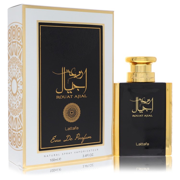 Lattafa Rouat Ajial by Lattafa Eau De Parfum Spray (Unisex) 3.4 oz