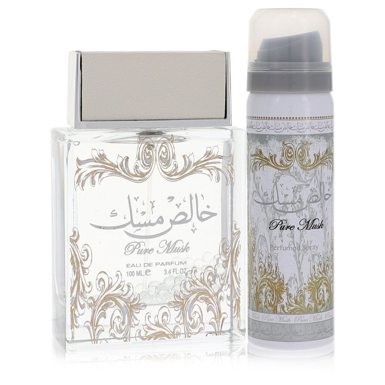 Lattafa Pure Khalis Musk by Lattafa Eau De Parfum Spray Plus 1.7 Deodorant (Unboxed) 3.4 oz