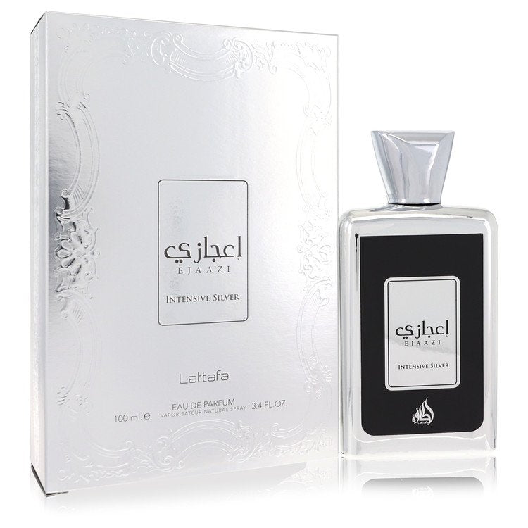 Lattafa Ejaazi Intensive Silver by Lattafa Eau De Parfum Spray (Unisex) 3.4 oz