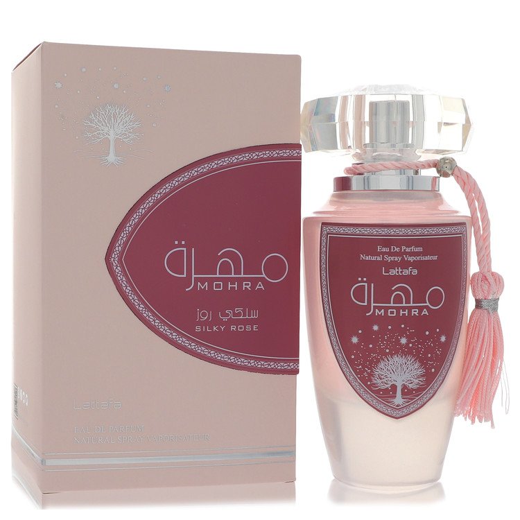 Lattafa Mohra Silky Rose by Lattafa Eau De Parfum Spray 3.4 oz