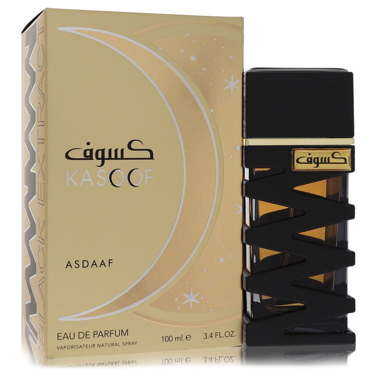 Lattafa Asdaaf Kasoof Black Extract by Lattafa Eau De Parfum Spray (Unisex) 3.4 oz