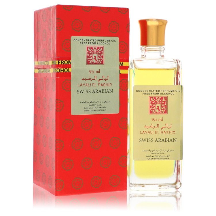 Layali El Rashid by Swiss Arabian Concentrated Perfume Oil Free From Alcohol (Unisex) 3.2 oz