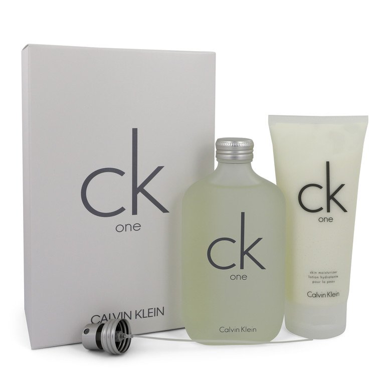 Ck One by Calvin Klein Gift Set -- 6.7 oz Eau De Toilette Spray + 6.7 oz Body Moisturizer