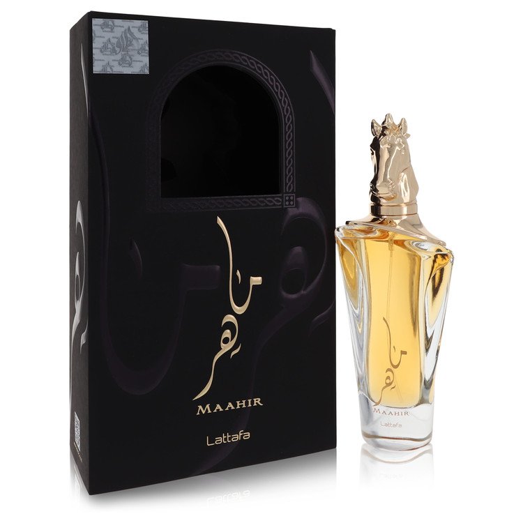 Lattafa Maahir by Lattafa Eau De Parfum Spray (Unisex) 3.4 oz