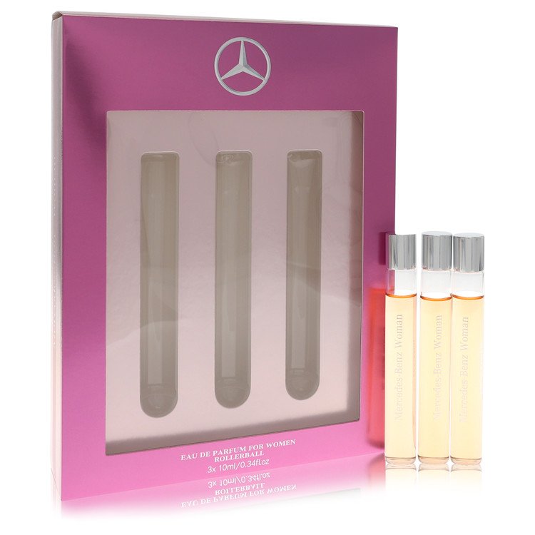 Mercedes Benz by Mercedes Benz Gift Set -- 3 x .34 oz Eau De Parfum Rollerballs