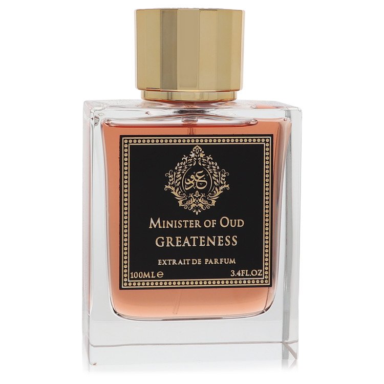 Minister of Oud Greatness by Fragrance World Extrait De Parfum Spray (Unboxed) 3.4 oz