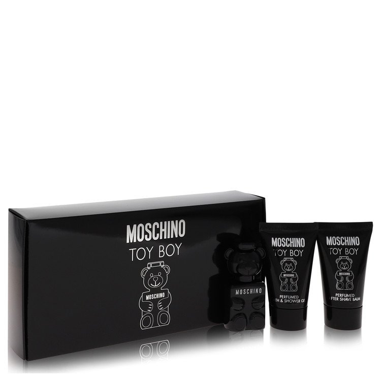 Moschino Toy Boy by Moschino Gift Set -- .17 oz Mini EDP + .8 oz Shower Gel + .8 oz After Shave Balm