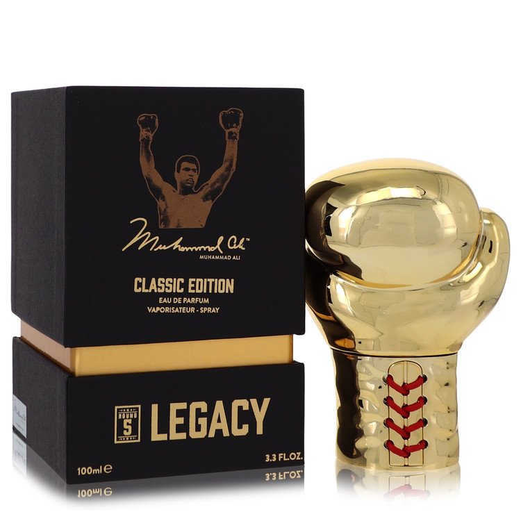 Muhammad Ali Legacy Round 5 by Muhammad Ali Eau De Parfum Spray (Classic Edition) 3.3 oz