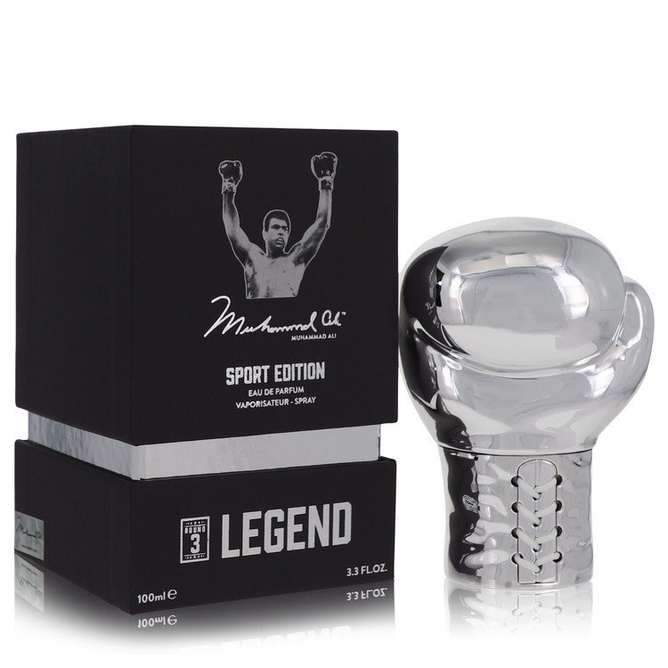 Muhammad Ali Legend Round 3 by Muhammad Ali Eau De Parfum Spray (Sport Edition) 3.3 oz