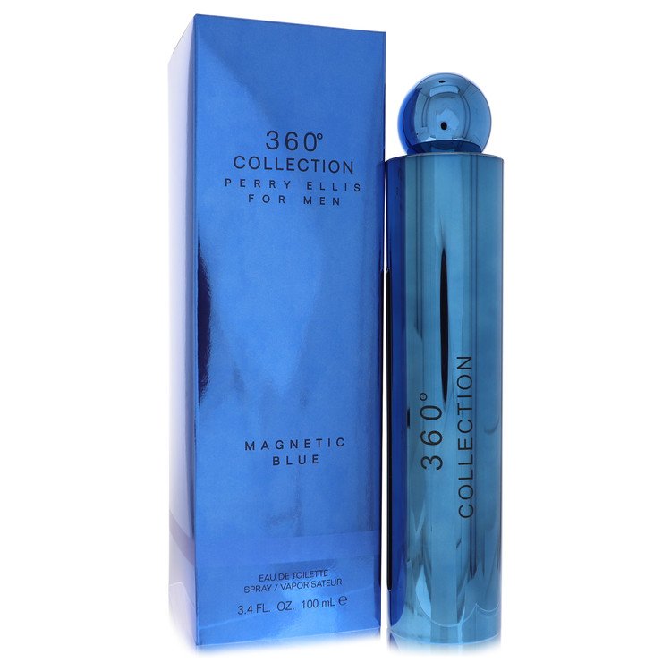 Perry Ellis 360 Collection Magnetic Blue by Perry Ellis Eau De Toilette Spray 3.4 oz