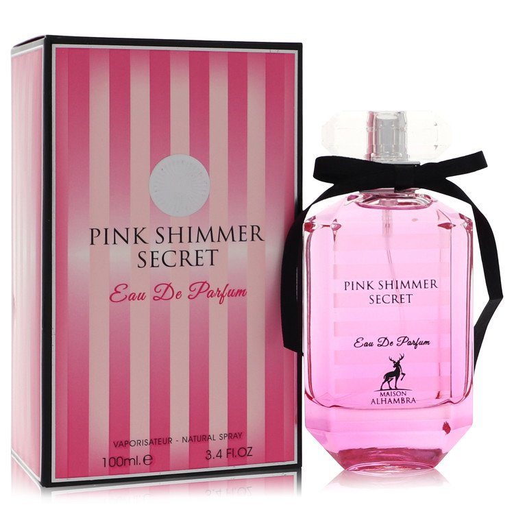 Pink Shimmer Secret by Maison Alhambra Eau De Parfum Spray 3.4 oz