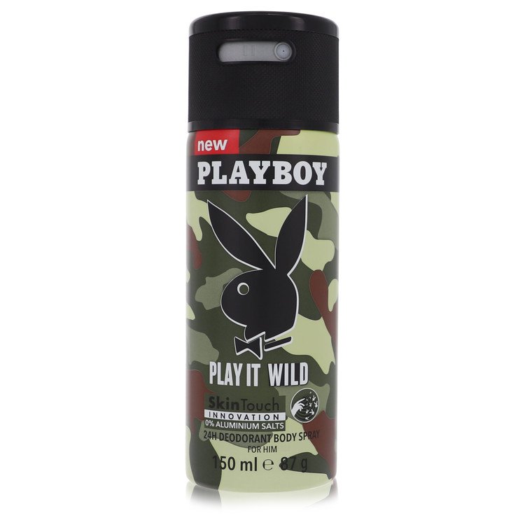 Playboy Play It Wild by Playboy Deodorant Spray 5 oz